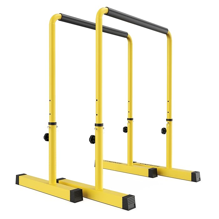 Buy Synergee Dip Bar. Adjustable Dip Station from 30” 39” for Dips, Inverted Pull Ups. Max