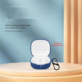 FTRONGRT Case Compatible with Xiaomi Redmi Buds 6 Play/Redmi Buds SE, Anti-Scratch, Shockproof, Silicone Case Compatible with Xiaomi Redmi Buds 6 Play/Redmi Buds SE Bluetooth Earphone.Navy Blue