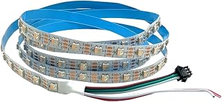 SK6812 IC RGBW RGB+Warm White (3000K) LED Strip Light DC12V 16.4FT 60LED/m4in1 Similar to WS2812B Addressable IP20/IP65/IP67 Waterproof DC 5V (RGB+Natural White, 16.4ft 150led Ip65)