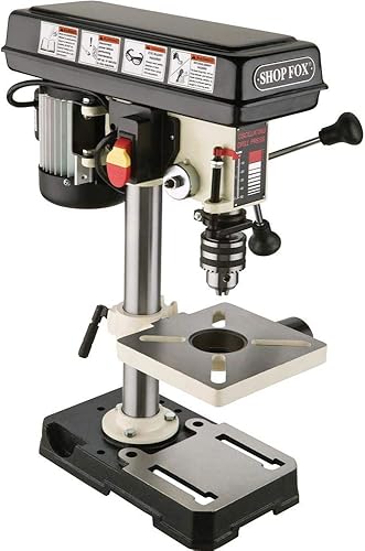 Miniatura 2 de Shop Fox W1667 12 HP Prensa de taladro oscilante de banco superior de 8-12 pulgadas