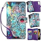 Vofolen 2-in-1 Case for Galaxy S21 Case Wallet Card Holder Slot Detachable Strap Hybrid Protective...