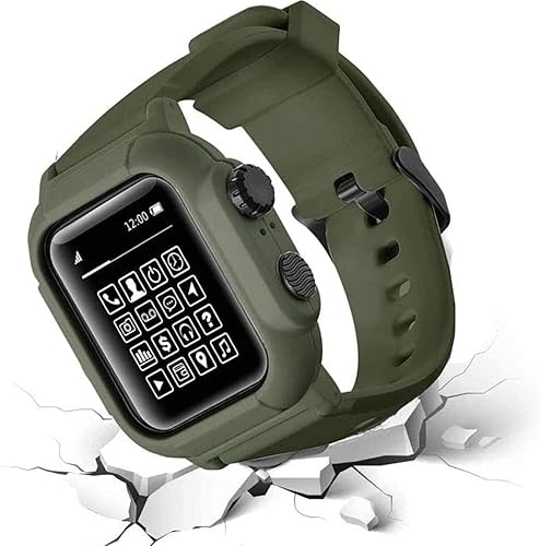 Miniatura 4 de Funda protectora resistente al agua para Apple Watch Series 6 Series 5 Series 4SE de 1.732 pulgadas, a prueba de golpes y polvo para las series