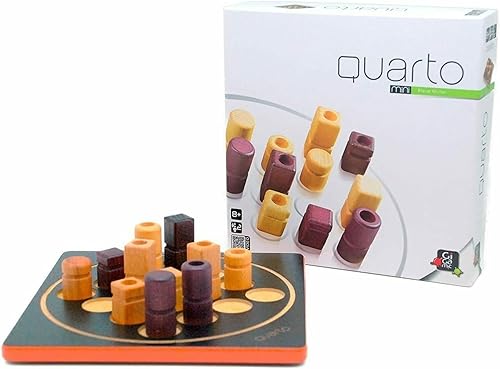 Vista 3 de Quarto Mini Ganador de Mensa Select Versión para viajes del juego de estrategia abstracta de madera para niños y adultos Favorito de la noche