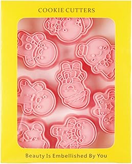 8Pcs Biscuits Mold Cookie Stamps Christmas Man Biscuits Cutter Fondant Cake Mold Kitchen Pastries Baking Tool