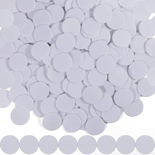 Coopay Discos de contadores de aprendizaje de plástico de 1-15 pulgadas, discos de conteo de fichas de bingo para práctica de matemáticas y fichas