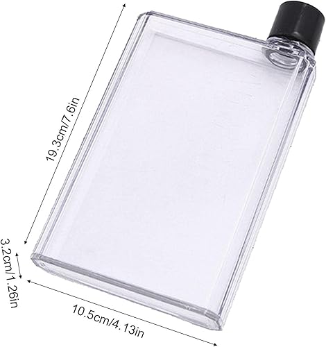 Miniatura 5 de Botella de agua para bolso, botella de agua plana, botella de papel portátil A5 A6, botella de papel de 11.8 fl oz/14.2 fl oz, botella ecológica sin