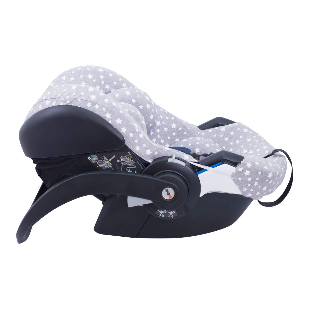 JYOKO KIDS Pokrowiec kompatybilny z Besafe Modular rozm. 0 (White Star)