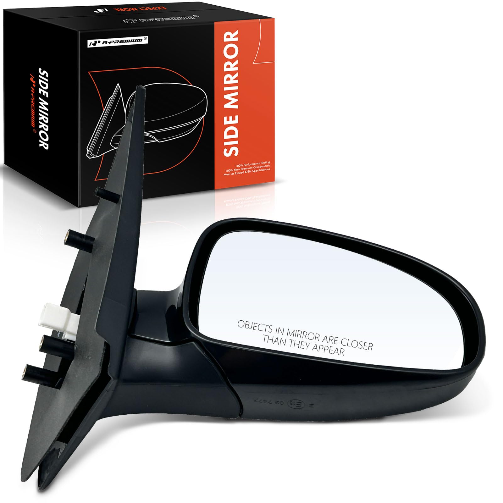 TRQ Exterior Mirror Glass With Backing Plate Passenger Side RH For...