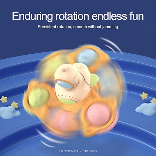 Miniatura 2 de Juguete giratorio de 3 piezas con ventosa  Juguetes de baño sensoriales y antiestrés para niños de 2 a 3 años, regalo ideal para niños pequeños,