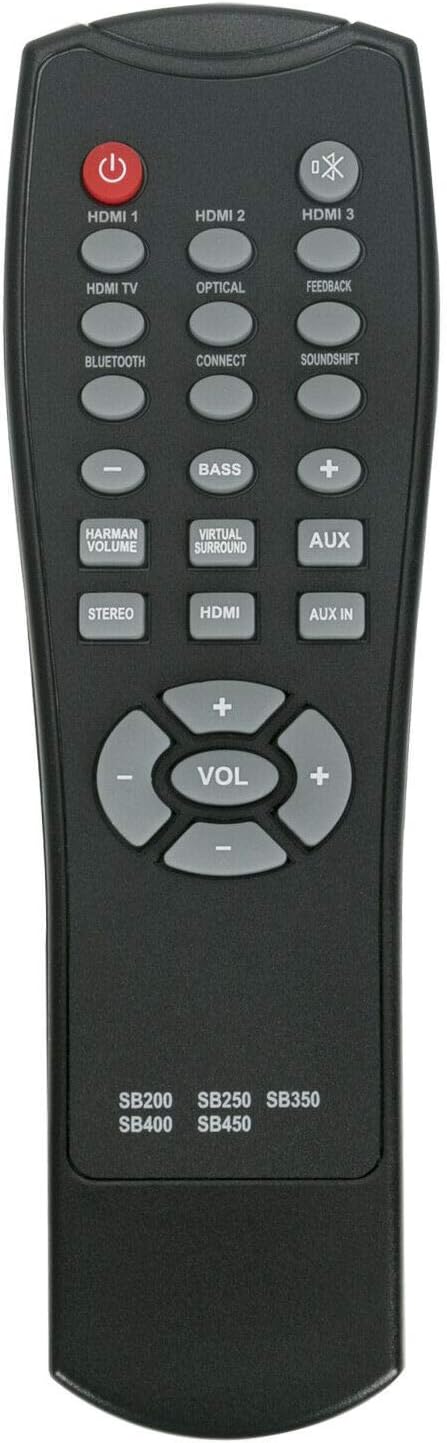 Replacement Remote Control for JBL Cinema Sound Bar Speaker SB250 SB200 SB350 SB400 SB450