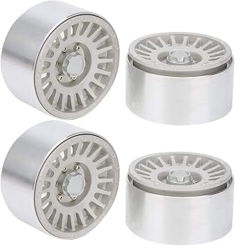Rc Wheel Hub, Rc Accessory, WearResistant for Rc Car Model Rc Car Silver