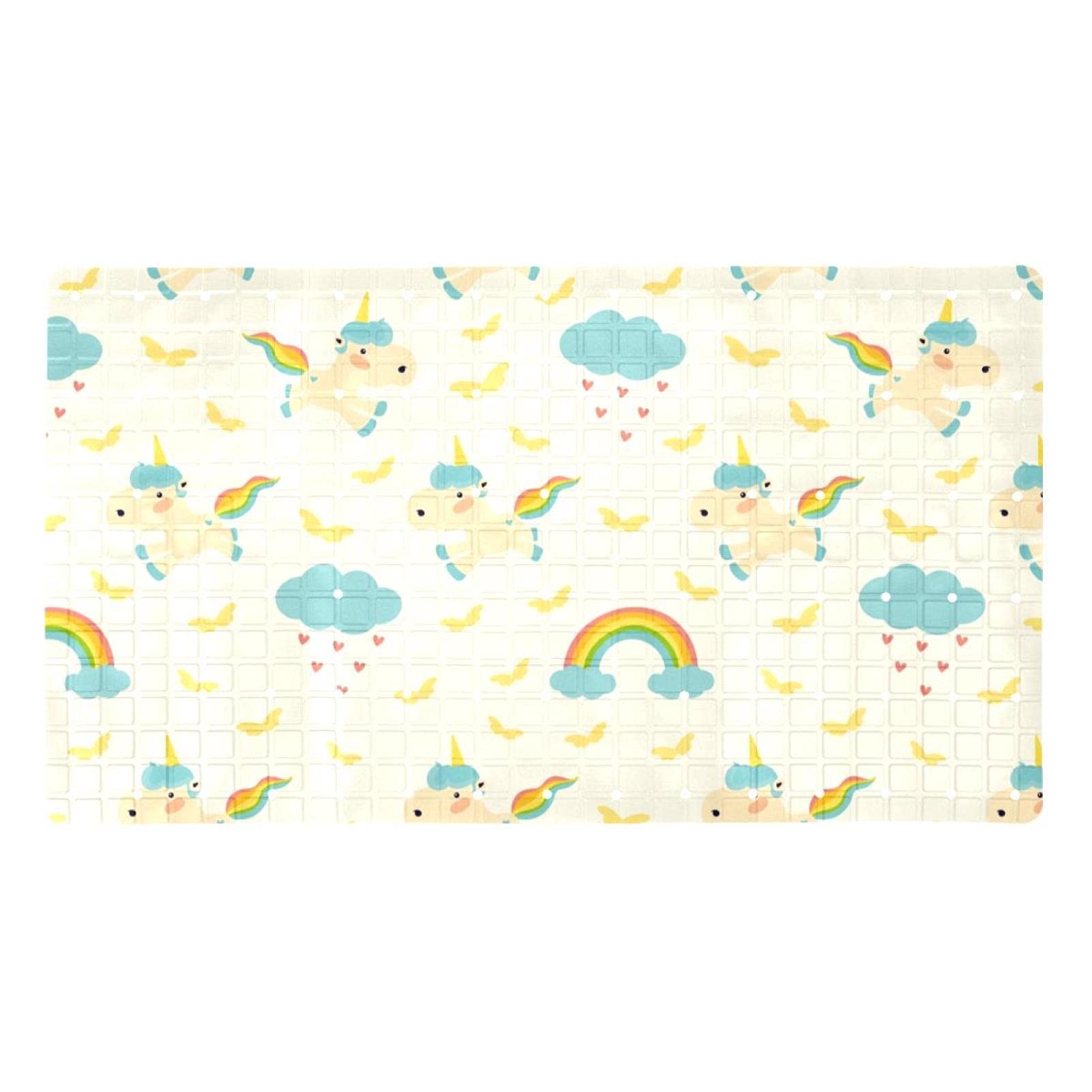 Tapis de baignoire antidérapant ventouses anti-glisse