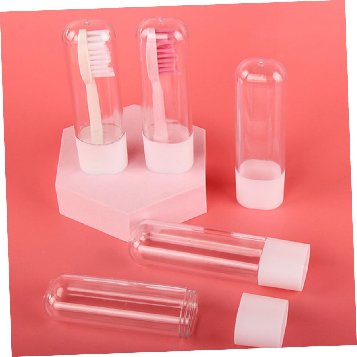 Healeved 24piezas Cubiertas De Cabezal para Cepillos De Dientes Eléctricos De Transparentes Portátil y Reutilizable para Mantener Higiénicos Los Accesorios del Cepillo