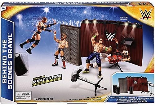 WWE Wrestling Behind The Scenes Brawl Accessory Set (Mattel Toys)