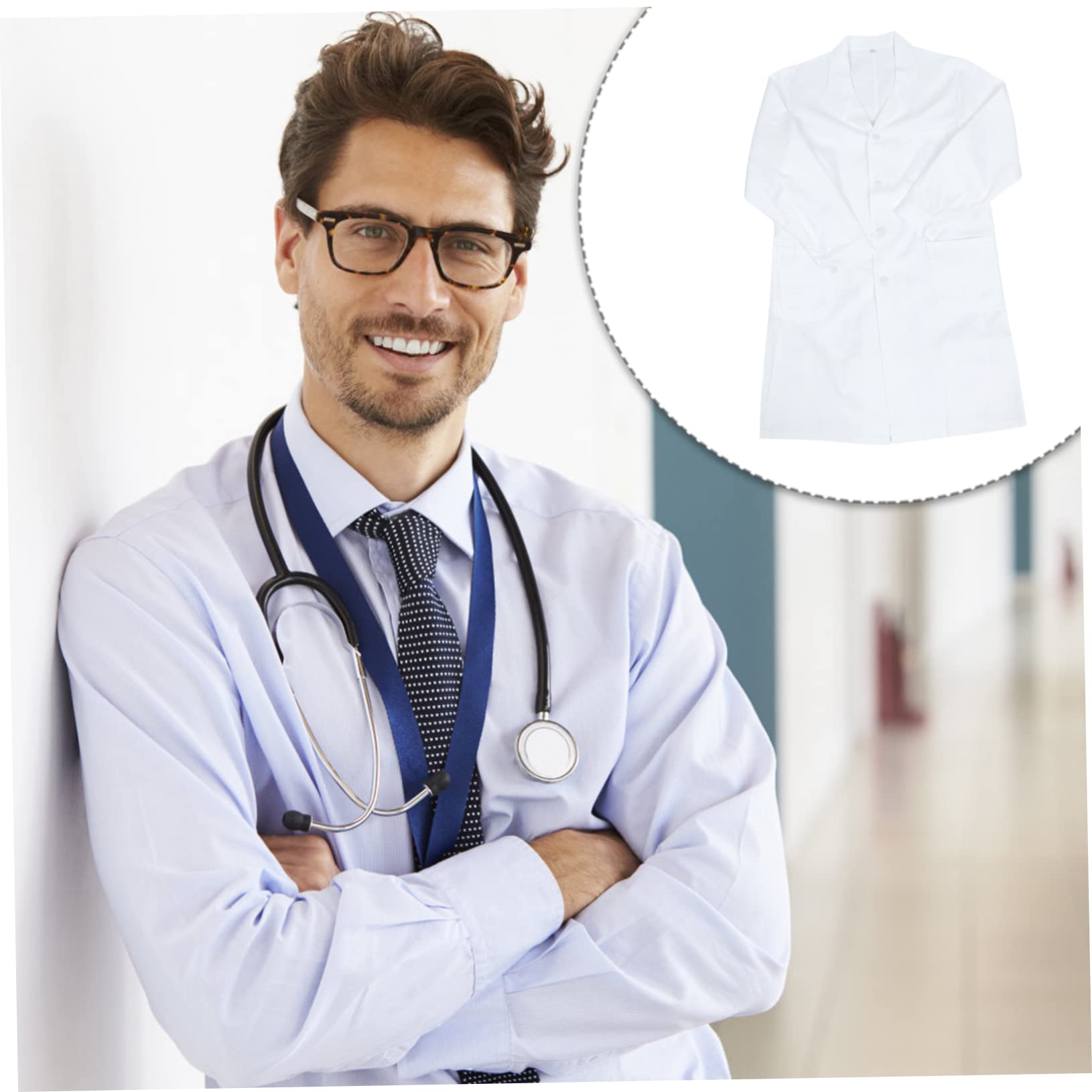 Laborcoat Weiß Langarm Arztkittel Für Damen Und Herren Medizinischer Laborkittel Mit Taschen Für Labor Und Schule
