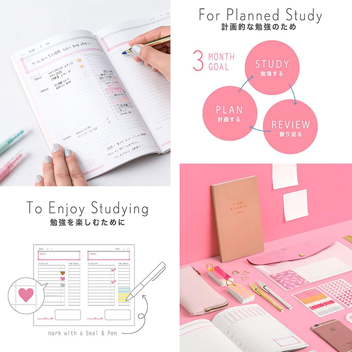 Iroha Publishing GSS-03 Study Planner, Binding Notebook, Dayily, AURORA