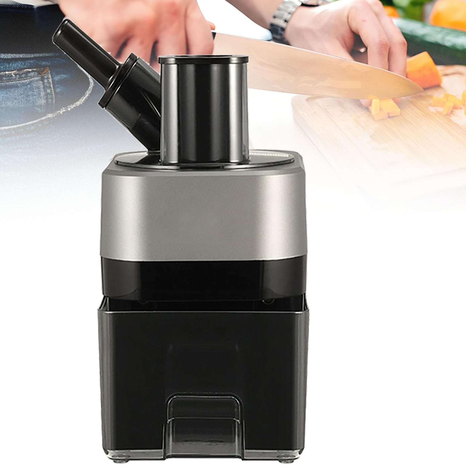 GYKOZY Multi-Function Vegetable Chopper, Electric Vegetable Chopper,Automatic Cutters for Onion Shredder Potato Slicer with 4 Blades