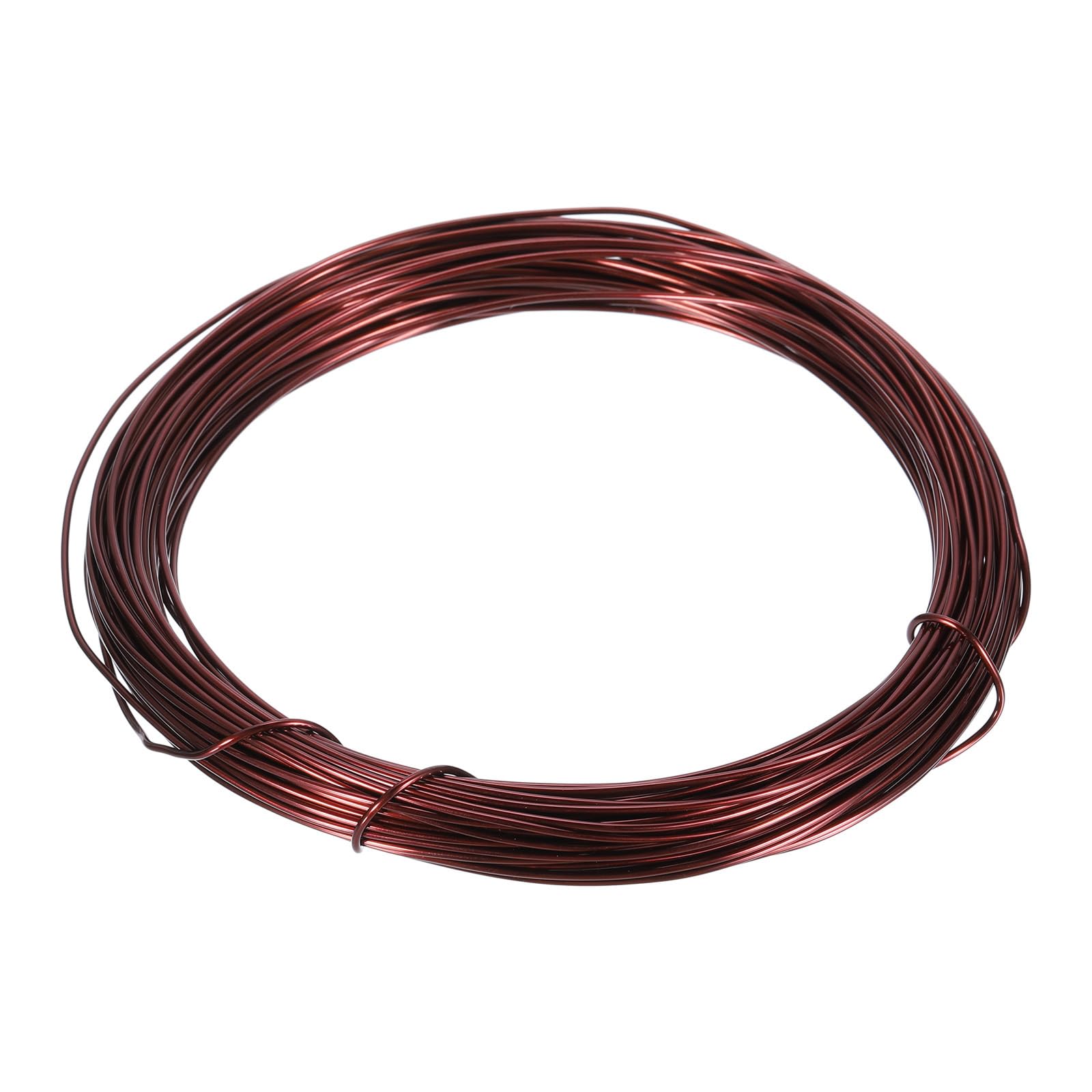 QUARKZMAN Alambre Magnético de 1.25mm 59Pies Alambre de Cobre Esmaltado Alambre de Bobinado Magnético Esmaltado 200G 130℃ para Transformadores Inductores