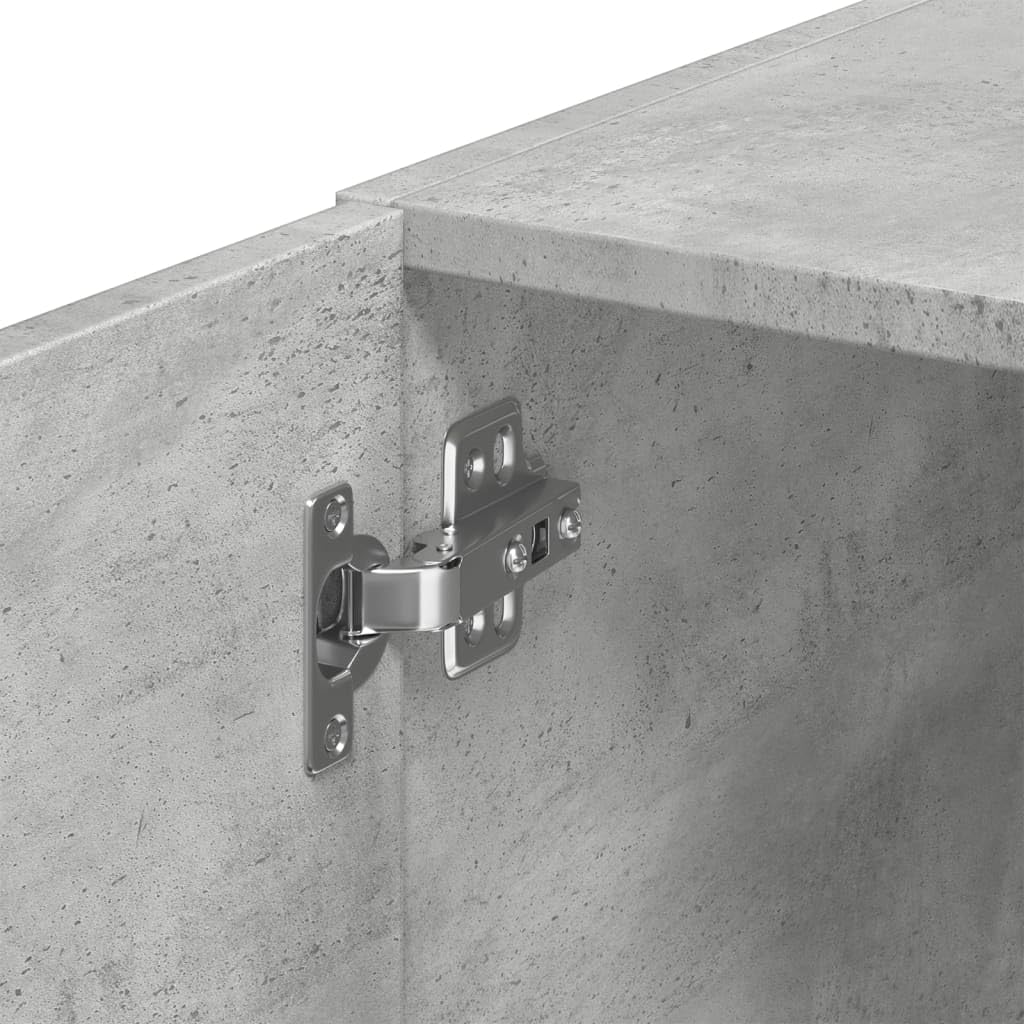 Armadio da parete grigio cemento, 50 x 42,5 x 40 cm, in legno