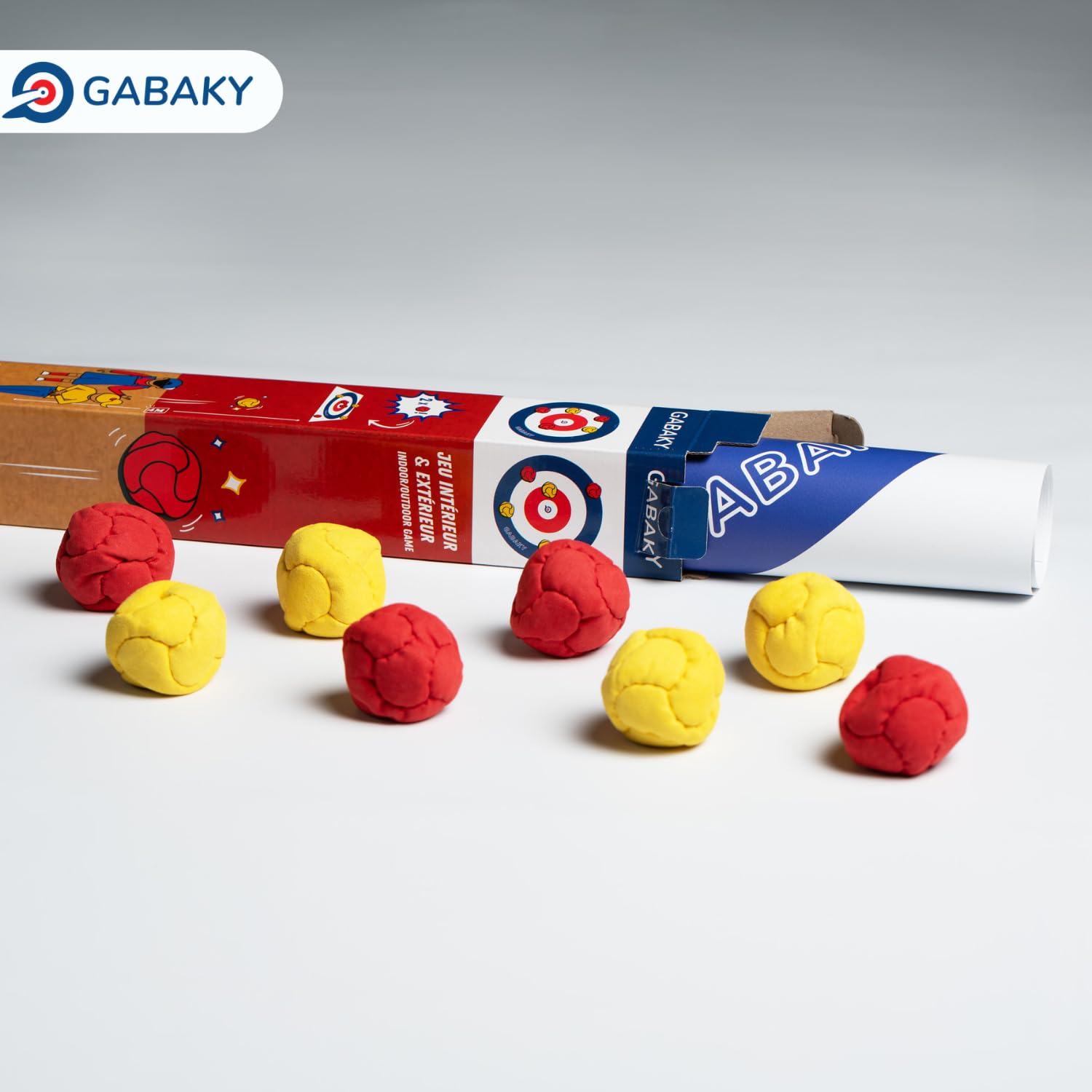 GABAKY Jeu de Pétanque Originale 8 Boules Molles Tout Terrain Intérieur Extérieur