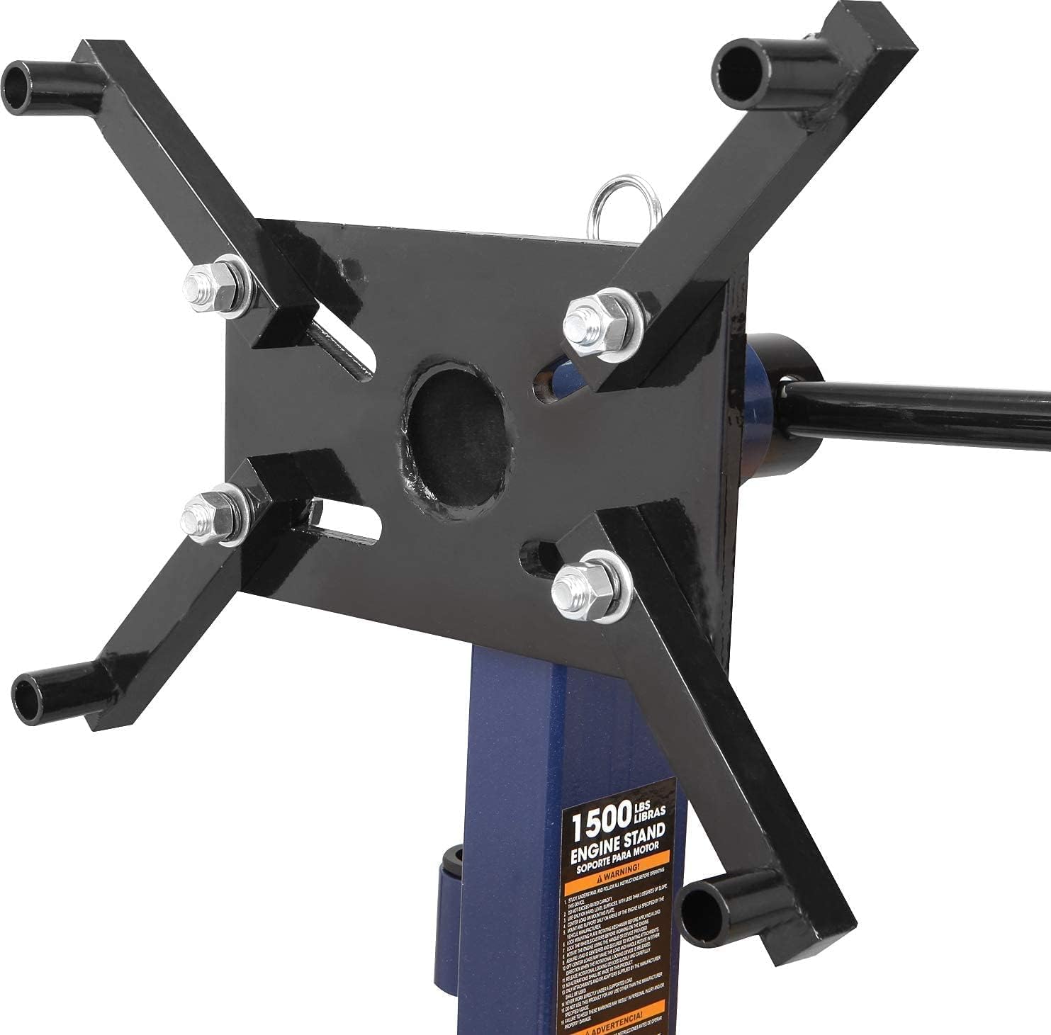 BIG RED AT26801UR Torin Steel Rotating Engine Stand with 360 Degree Rotating Head and Folding Frame, 3/4 Ton (1,500 lb), Blue