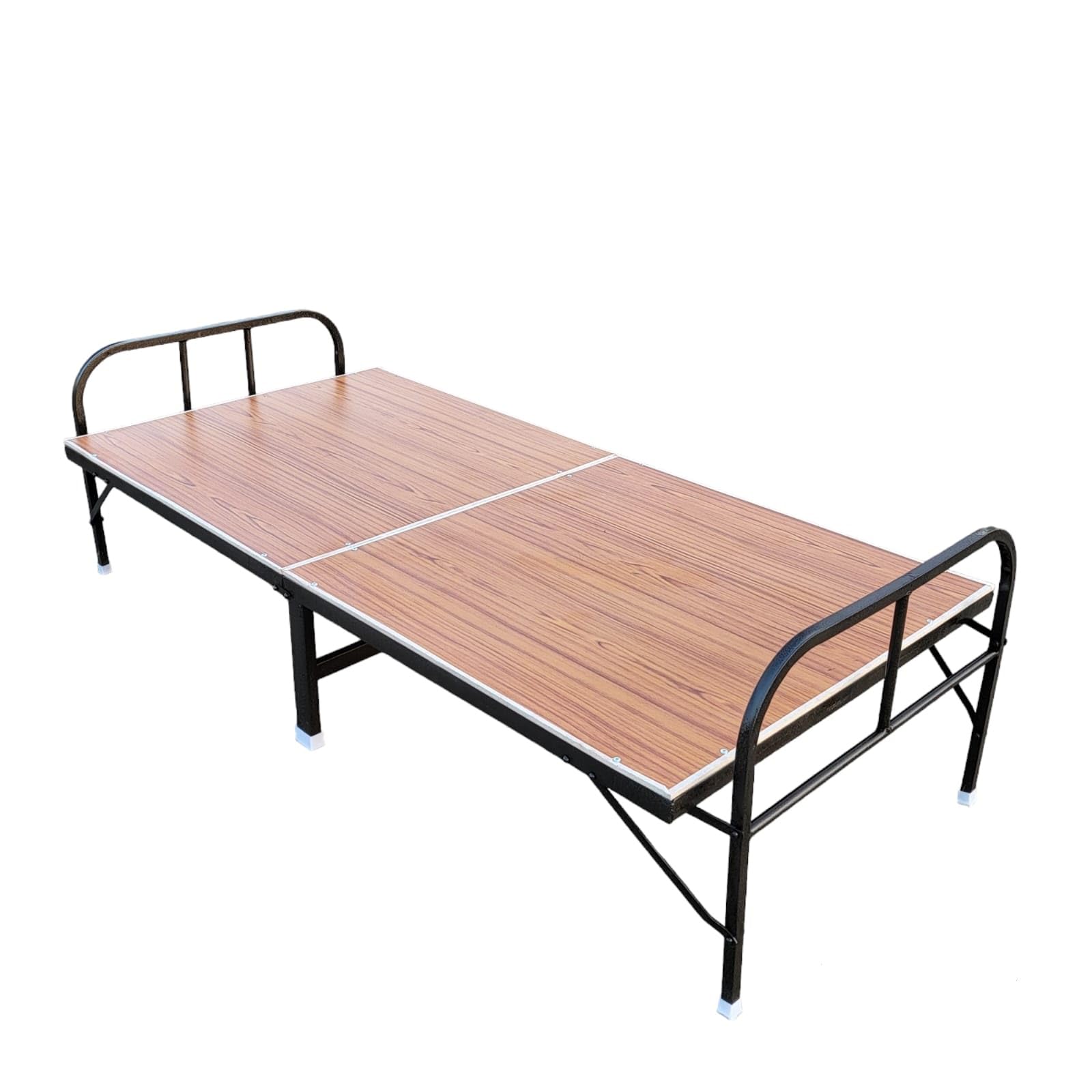PS PARVESH SMART MDF Board with Sunmica Metal Folding Bed Single Size for Sleeping/Heavy Metal Iron Bed Frame for Home and Hostel Size (36"X72")-image-44