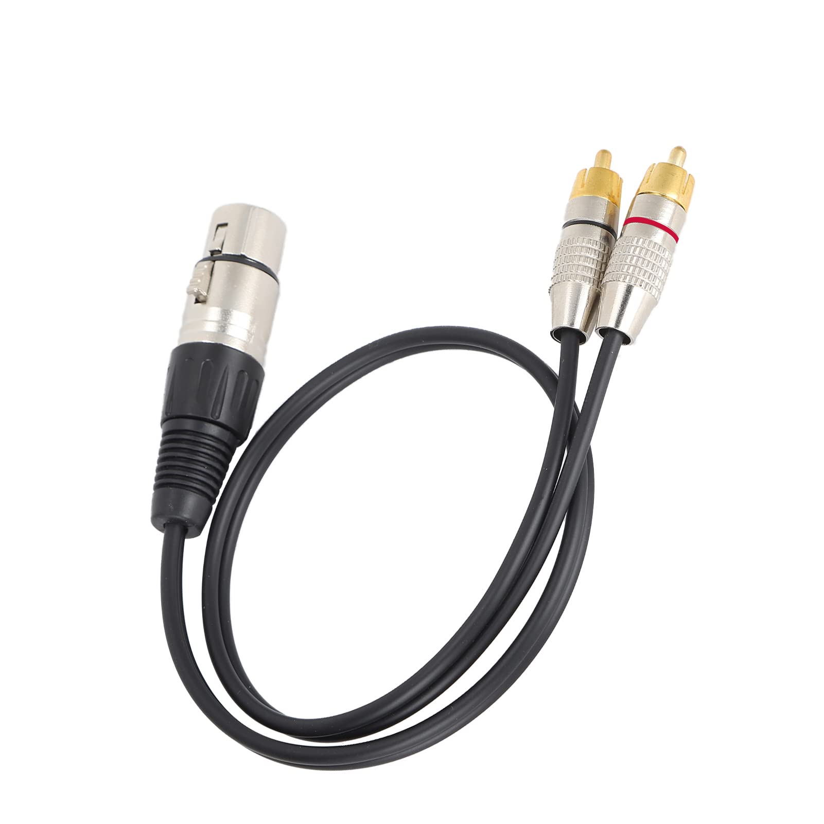 Splitter audio - Cavo da XLR femmina a 2 RCA maschio per home theater e apparecchiature audio professionali, cavo schermato di alta qualità per mixer, registratori e amplifica