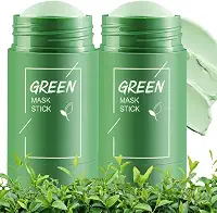 Máscara de argila para rosto, removedor de cravos para rosto, limpeza profunda de poros, hidratação, máscara facial para refinar poros e controlar o óleo (chá verde)