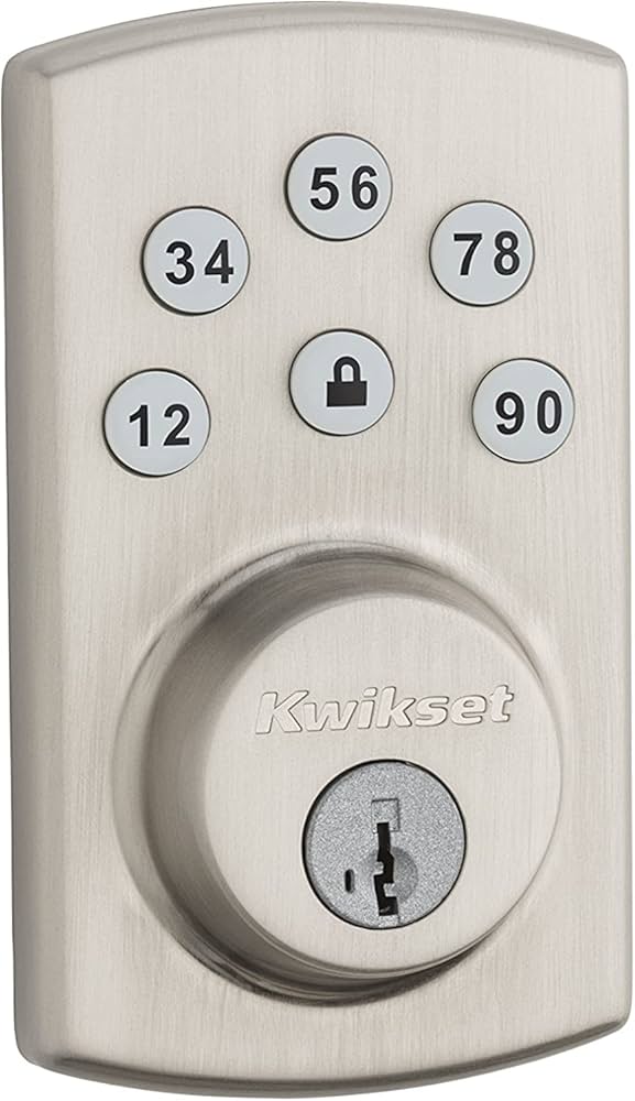 Kwikset Powerbolt 907 Keyless Entry Deadbolt Electronic Door