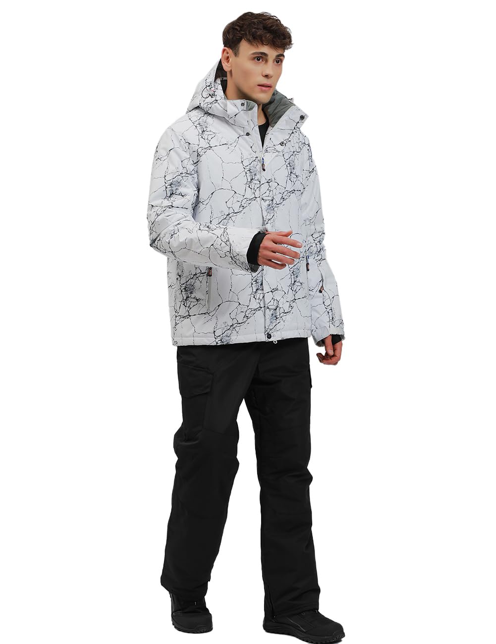 Herren Schneeanzug, Wasserdicht Winddicht Winter Warme Schnee Skifahren Sätze,für Wandern Klettern Isoliertes Snowboarden