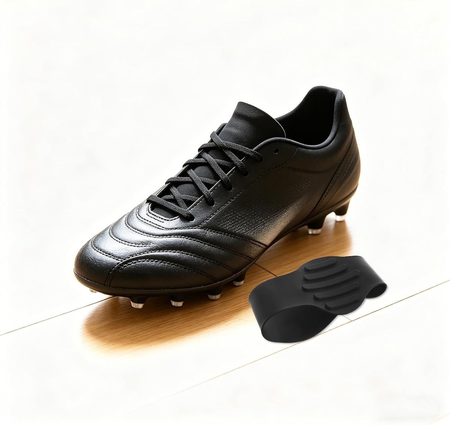 2 Pairs Soccer Cleat Lace Cover - Cleat Tie Covers, Elastic Silicone Shoe Bands, Non-Slip Lace Guard for Youth Football Baseball Sports Accessories