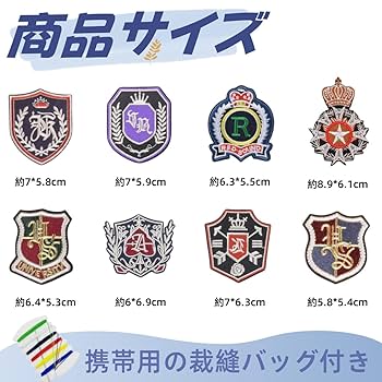ミリタリー刺繍パッチ8枚セット ジョン・レノン ミリタリージャケット パッチ フルセット