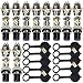 Lsgoodcare 5PCS 5A 12MM 4 Pin Female Aviation Connector Plug + 5PCS 5A 12MM 4 Pin Male Aviation Connector Plug