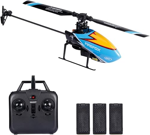 GoolRC C129 Helicóptero RC para adultos y niños, helicóptero de control remoto de 4 canales de 2.4 GHz con giroscopio de 6 ejes, avión RC