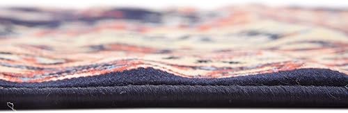 Vista 195 de Unique Loom Reza Collection- Alfombra, Polipropileno, Marrón Marrón/ marfil