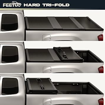 FRP Hard Tri-Fold Tonneau Cover Truck Bed for 2016-2026 Tacoma 5FT/60.5inch |for Models with or Without The Deck Rail System|