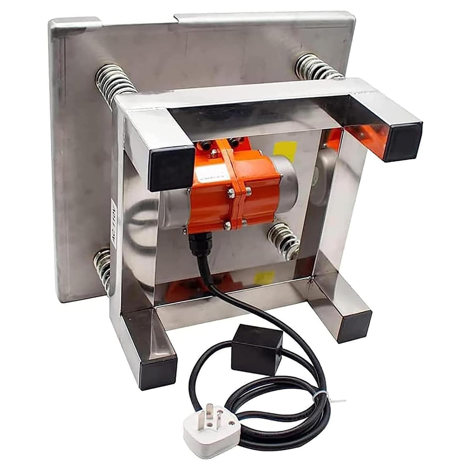 LINCYS Kleiner Beton-Rütteltisch, Betonschüttler, Vibrationsprüfstand-Testblock, Edelstahl-Mini-Vibrationsprüfstand 3000 U/Min Zum Entfernen Von Blasen Und Schütteln des Niederschlags,35 * 35cm