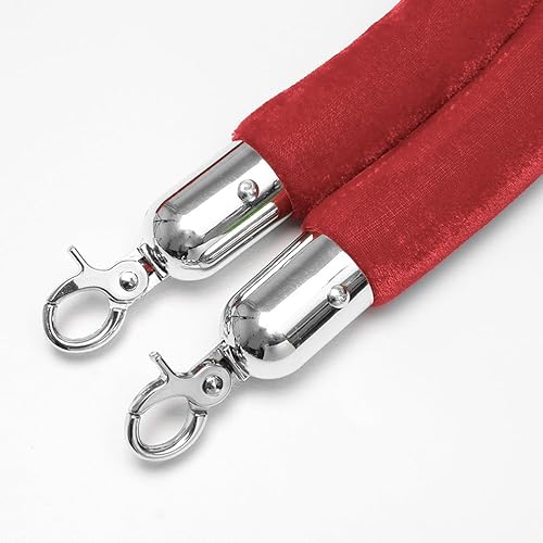 Miniatura 8 de Angoily 2 piezas de cordón de tope de extremo de cuerda de acero inoxidable Cerraduras de cable de cierre de extremo de cuerda con gancho Tapa de