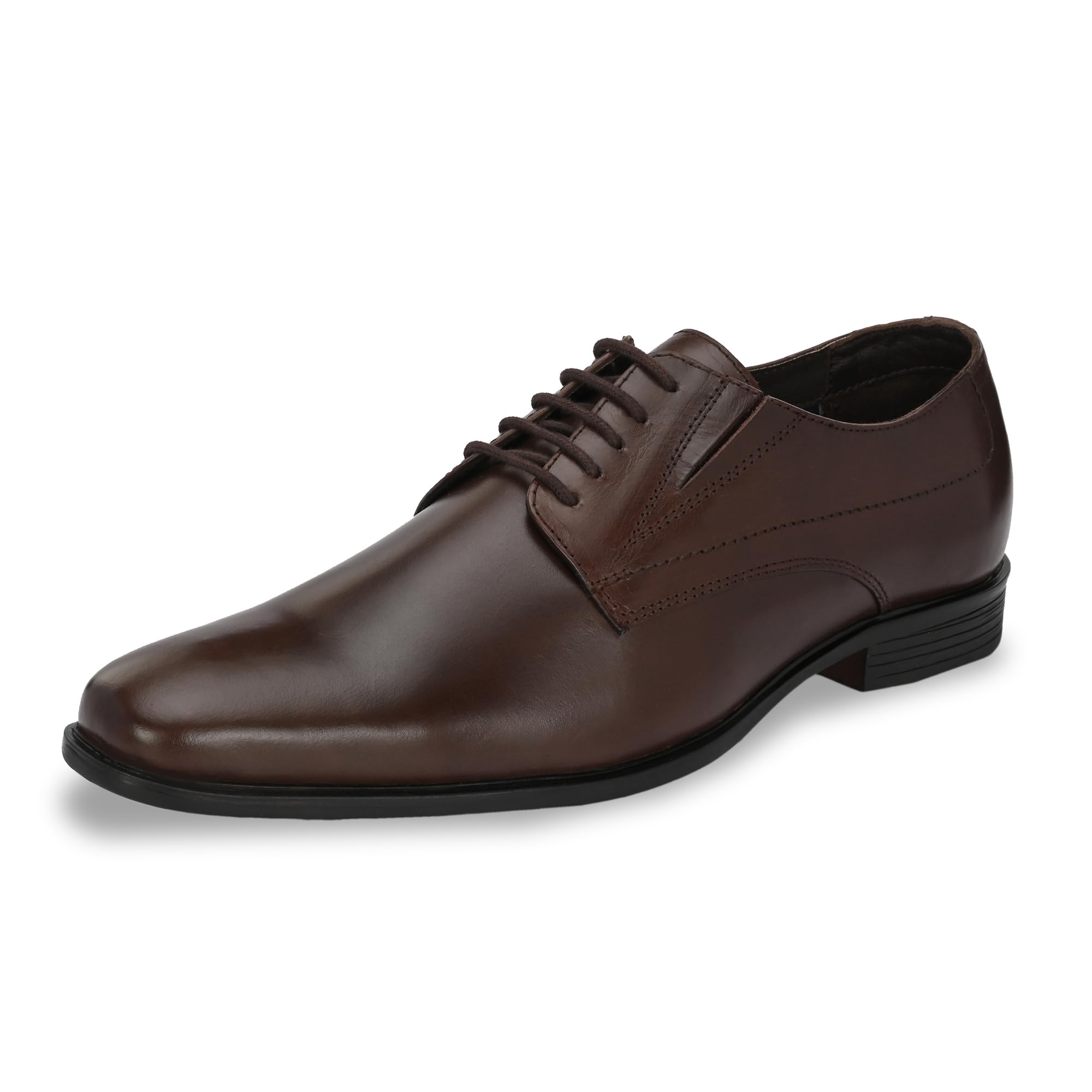 Genuine Leather Men Formal Shoe | Cushioned Insole | Stylish lace up | Durable & Leather Crafted | Elegant Premium Leather | Perfect Office Wear & Formal Dress for Men (3923)-image-18