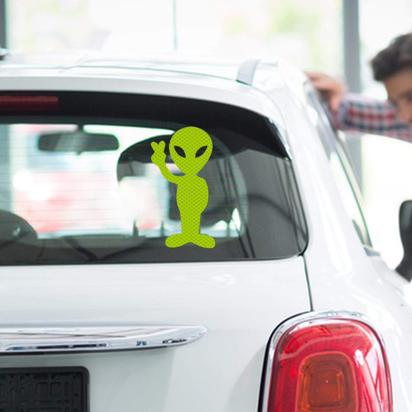 Autocollants Réfléchissants Alien Pour Voiture – Adhésifs Haute Visibilité Multicolores, Sécurité Nuit Et Brouillard