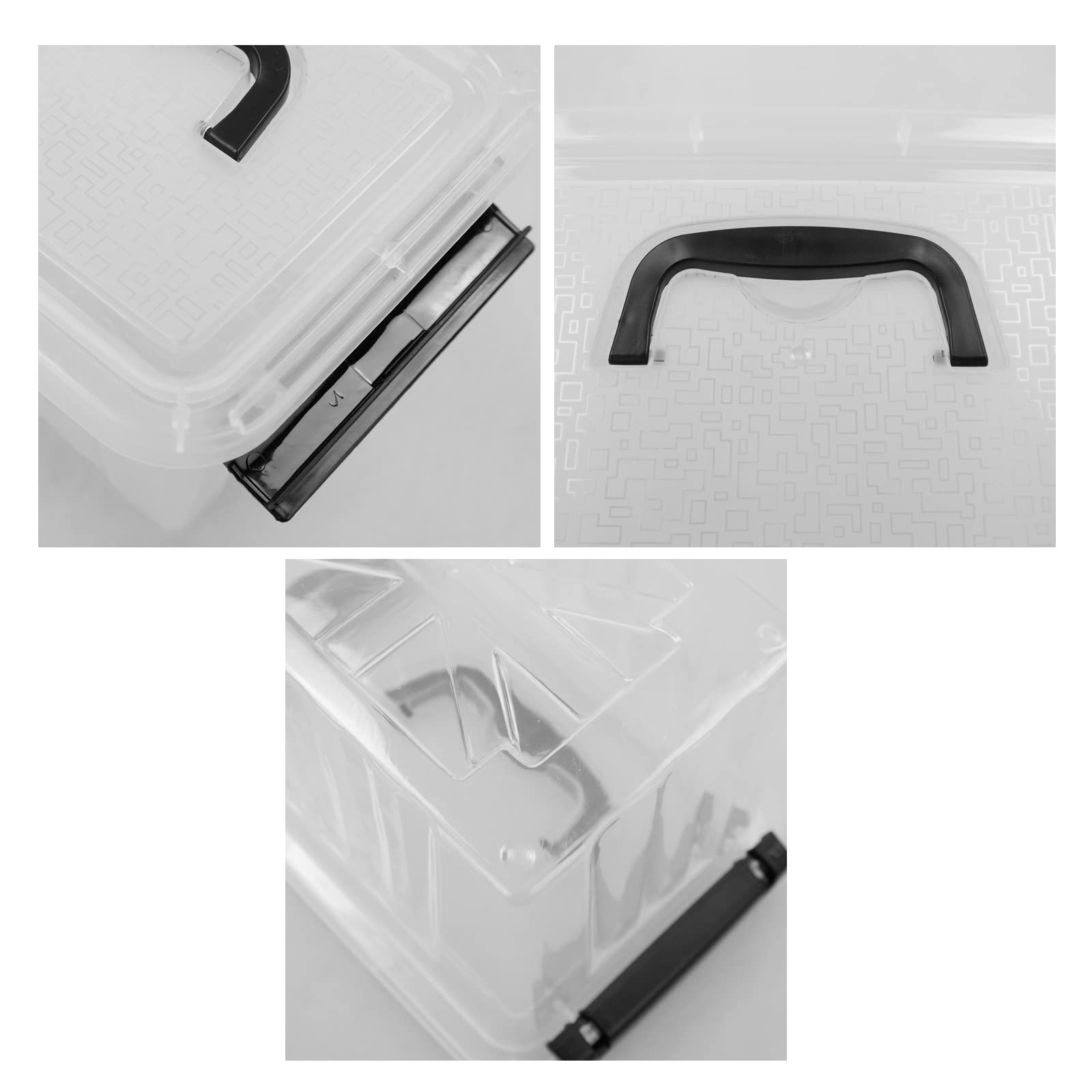 5.5 L Scatole con Coperchio Plastica, Scatola Plastica, 6 Unità