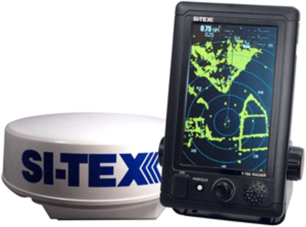 SI-TEX T-760 Compact Color Radar w/4kW 18 Dome - 7 Touchscreen Marine, Boating Equipment