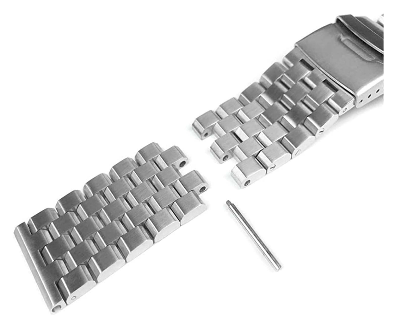 HMFANG Bracelet De Montre en Métal Bracelet en Acier Inoxydable Sangles Vis De Remplacement Lien 20mm/22mm/24mm/26mm