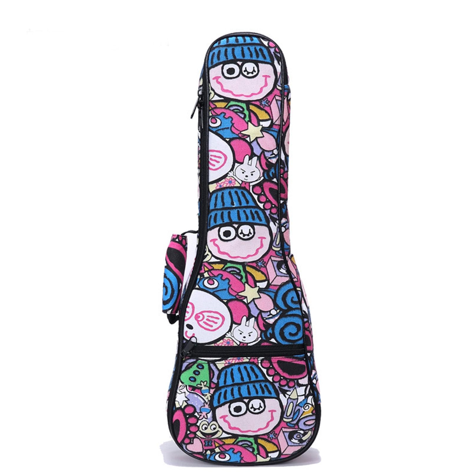 Jeffergarden Custodia per Ukulele Zaino per Ukulele in Tessuto Resistente All'acqua a 4 Corde con Multitasca per Concerti (26 pollici)