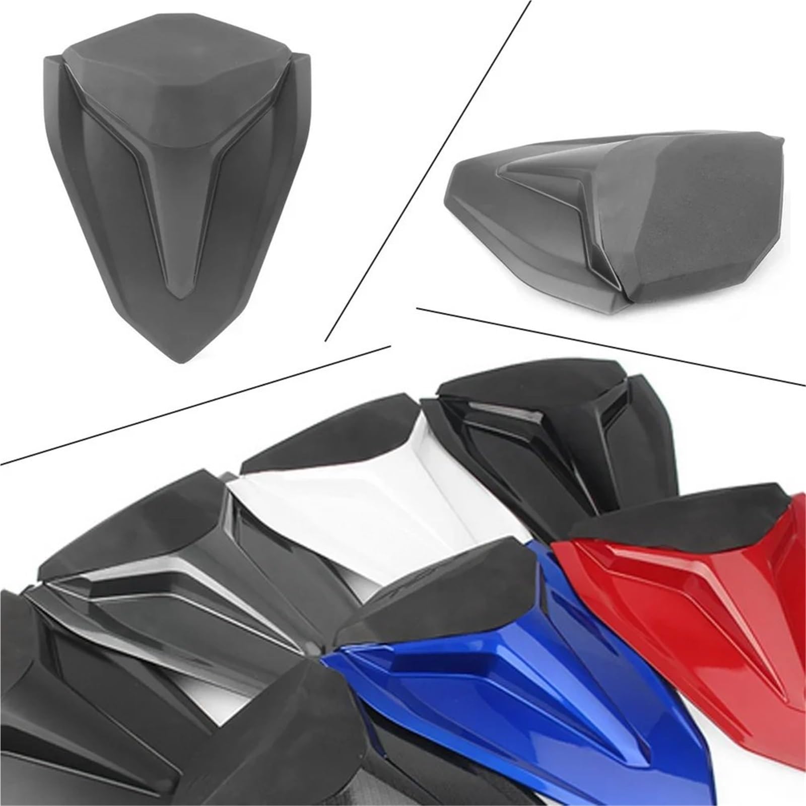 Spojler motocyklowy Motocykl Tylny Pasażer Osłona Siedzenia Tylna Osłona Owiewka Część Pasująca Do Honda CBR 250 RR 2017-2019(Matte black)