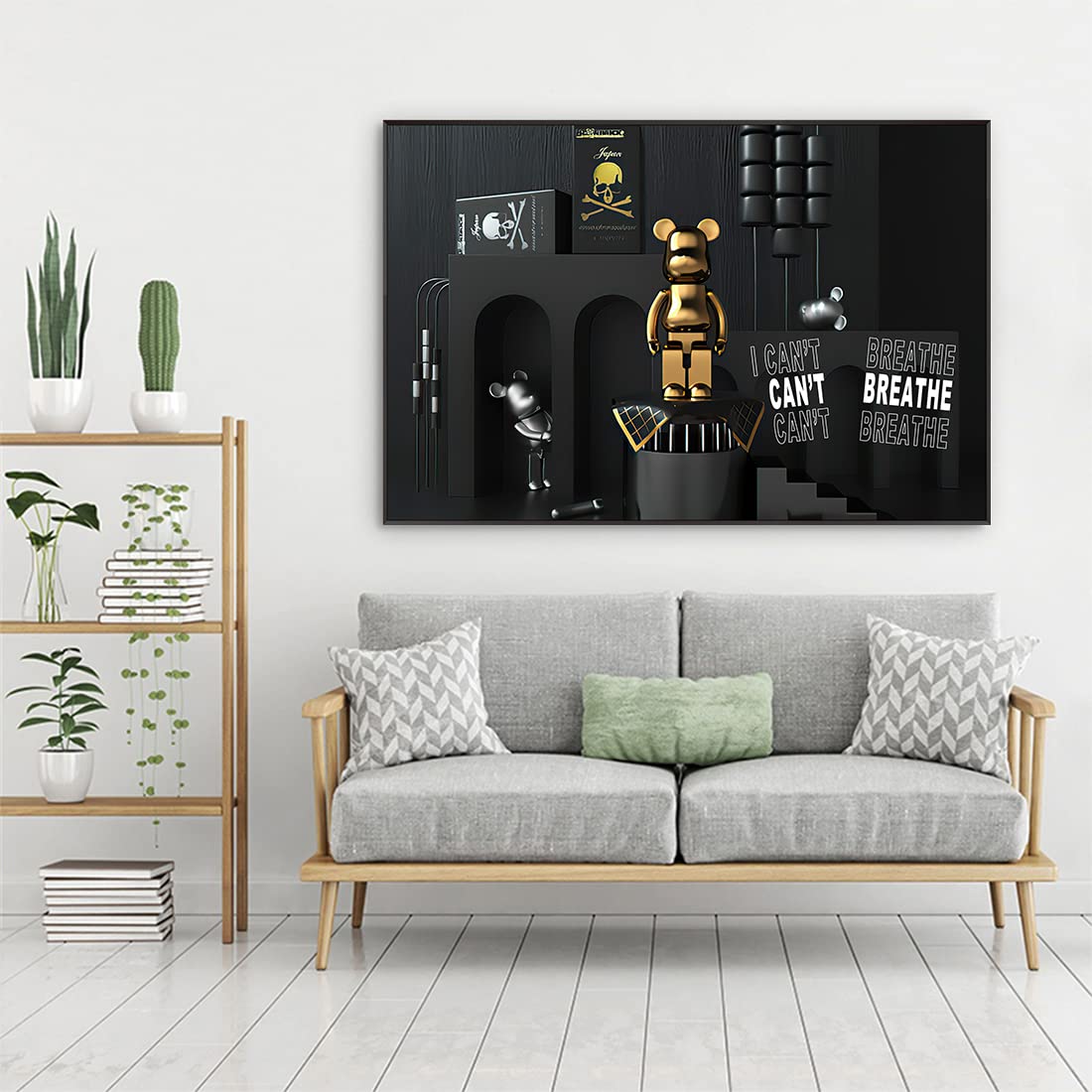 Amazon.co.jp: ベアブリックアートパネル Bearbrick画像装飾 暴力熊