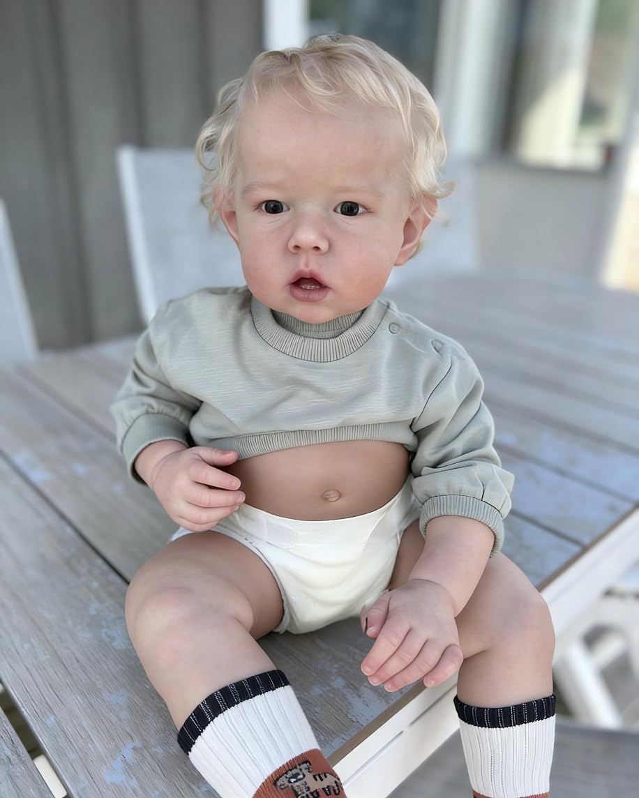 Pinky Reborn Baby Dolls Waterproof Full Body Vinyl Silicone Baby Doll Boy Liam 20 Inches Realistic Newborn Babies Toys Real Reborn Dolls Anatomically Correct โ image 1