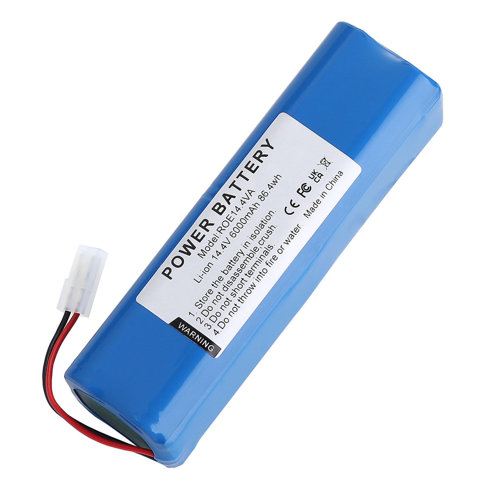 6000mAh 14,4V Li-ion Akku für ROEMO SYB2, SYB2 Pro Saugroboter, Ersatzakku für ROEMO D093-4S2P Batterien, Hochleistungs-Zubehör