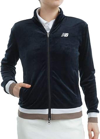 Amazon | [ニューバランス] ゴルフ ベロアジャケット (ストレッチ性