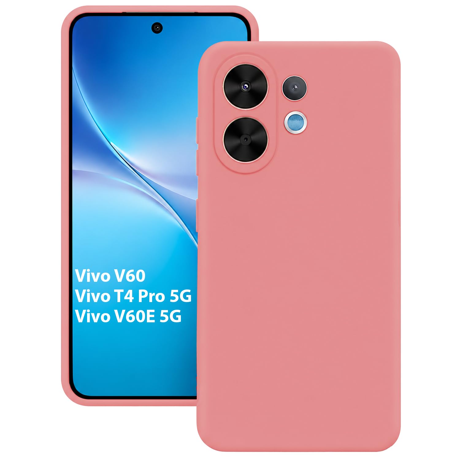 Vivo V60 Case - Silicone Back Cover -1